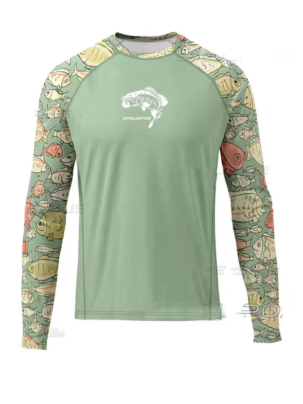 New MenCamouflage Fishing  Top - Lightweight Breathable Shirt Size M SPF